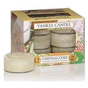 Yankee Candle - čajové svíčky Christmas Cookie 12ks (Máslově bohaté vanilkou ovoněné aroma vánočního cukroví.)