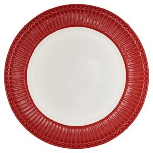 GreenGate Porcelánový jídelní talíř Alice Red ø26,5cm