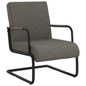 Konzolová židle tmavě šedá umělá kůže