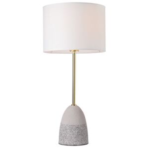 Stolní lampička | Ø30cm, šedý štěrk + lesklá zlatá | Aca Lighting (V370981TGBW)