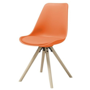 Sada 4 oranžových židlí Hammel