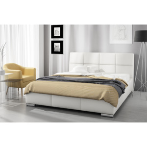 Čalouněná postel MONICA + matrace DE LUX, 140x200, madryt 128