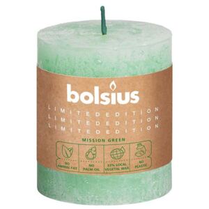 Bolsius - svíčka EKO Rustic 6,8 x 8 cm, zelená
