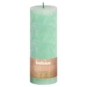 Bolsius - svíčka EKO Rustic 6,8 x 19 cm, zelená