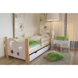 Maxi-Drew Dětská postel Seweryn 80x180cm s roštem a matrací dub