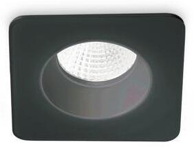 ILUX 252056 LED Stropní zápustné bodové svítidlo Ideal Lux ROOM-65 SQUARE BK 252056 8W 800lm 3000K IP65 10cm hranaté černé - IDEALLUX