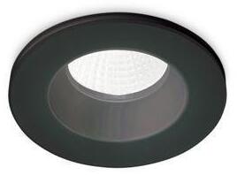 ILUX 252032 LED Stropní zápustné bodové svítidlo Ideal Lux ROOM-65 ROUND BK 252032 8W 800lm 3000K IP65 9,8cm kulaté černé - IDEALLUX