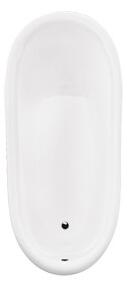 BESCO vana volně stojící OTYLIA, 1600×770 mm, bílá barva, sanitární kompozit VANMER160Z - Besco