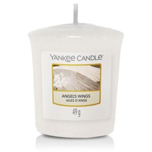 Yankee Candle - votivní svíčka Angel's Wings (Andělská křídla) 49g (V božské vůni Angel’s Wings ucítíte bílé květiny, cukrovou mřížku a hebkou vanilku. Tato vůně je krémová a něžná.)