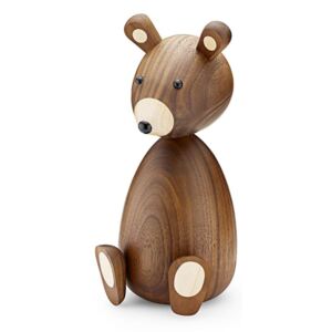 Lucie Kaas Dřevěný medvídek Papa Bear - 23,5 cm