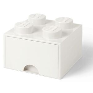 Úložný box se šuplíkem Lego Storage Box Drawer 4 | bílá