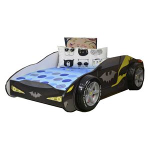 DIP-MAR Dětská postel auto batman 3D kola 80x160 cm