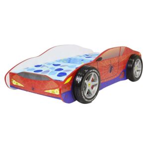 DIP-MAR Dětská postel auto spiderman 3D kola 80x160 cm