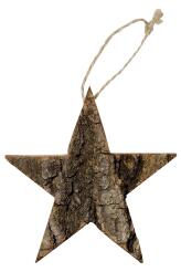 Hvězda z tmavého březového dřeva Nature Bloomingville