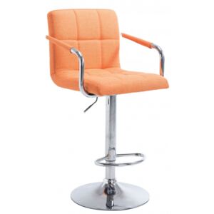 Barová židle Lucy V2 látkový potah, oranžová