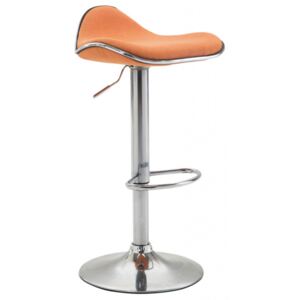 Barová židle Lega látkový potah, oranžová