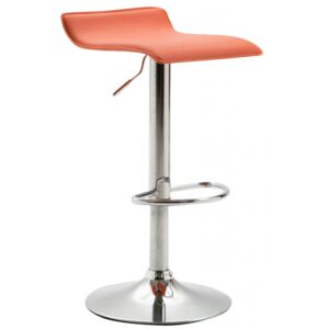 Barová židle Dyn V2 syntetická kůže, oranžová