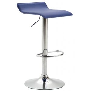 Barová židle Dyn V2 syntetická kůže, modrá