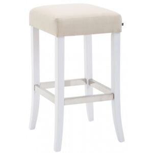 Barová židle Venta látkový potah, bílá, krémová