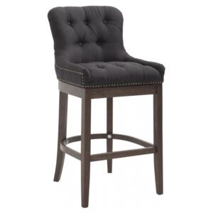 Barová židle Lakewood látkový potah, Antik, černá