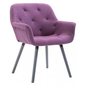 Jídelní / konferenční židle Cassidy látkový potah, šedá, fialová