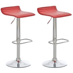 2 ks / set barová židle Dyn, červená