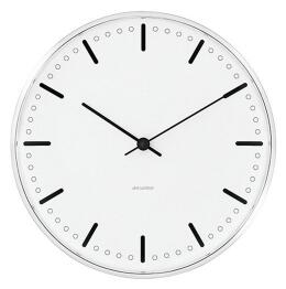 Nástěnné hodiny City Hall White 21 cm Arne Jacobsen Clocks