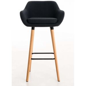 2 ks / set barová židle Grant látkový potah, černá