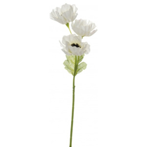 Animadecor Umělá květina - Sasanka malá bílá