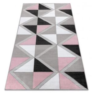 Balta Kusový koberec ANNA 2964 trojúhelníky růžový 120 x 160