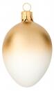 Velikonoční vajíčko polomáčené zlaté 6x4 cm Nastrom