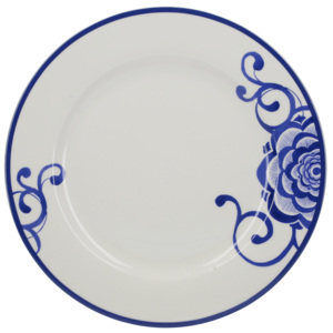 . Porcelánový jídelní talíř Bluris, 27x27 cm