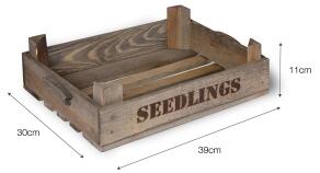 Dřevěná bedýnka Seedlings Garden Trading