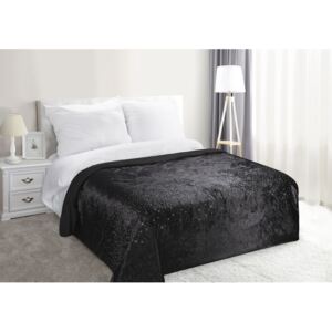 Luxusní přehoz na postel BLACK, černá, 220x240 cm Mybesthome