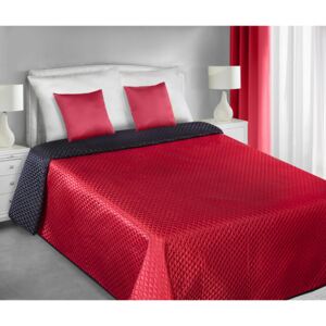 Přehoz na postel CHIK 220x240 cm červená/černá Mybesthome