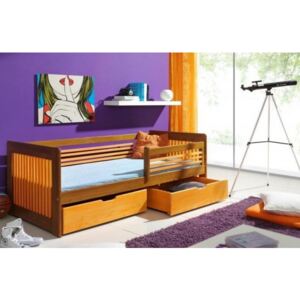 Dětská postel s úložným prostorem KLARIS, masiv borovice