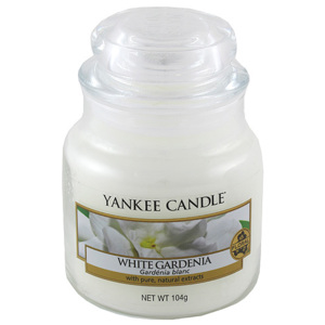 Svíčka ve skleněné dóze Yankee Candle Bílá gardenie, 104 g