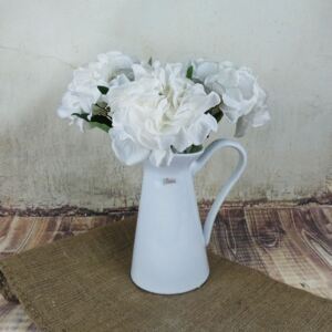 Bílorůžová latexová lilie- 35 cm