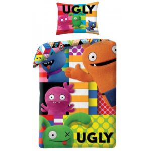 Dětské bavlněné ložní povlečení UglyDolls - 100% bavlna - 70 x 90 cm + 140 x 200 cm