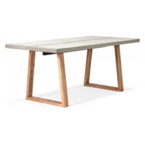 SOB | Jídelní stůl Gary z kamene a akácie, Rozměr stolu 215x90