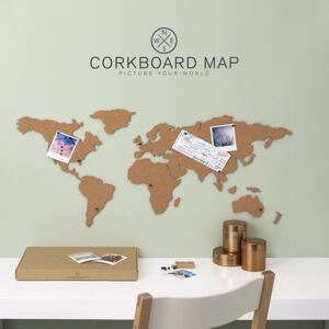 Nástěnná korková mapa Corkboard Map Luckies