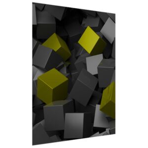 Samolepící fólie Černo - zelené kostky 3D 150x200cm OK3706A_2M