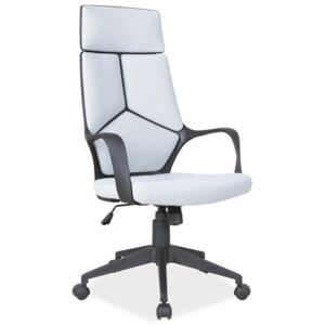 Kancelářská židle, šedá / černá, Q-199