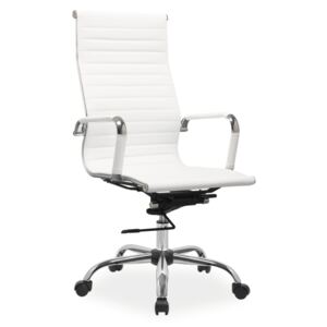 Kancelářská židle, bílá, Q-040