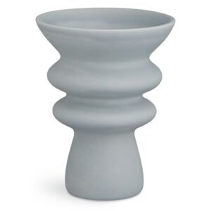 Modrošedá keramická váza Kähler Design Kontur, výška 20 cm