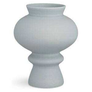 Modrošedá keramická váza Kähler Design Kontur, výška 23 cm