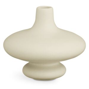 Krémově bílá keramická váza Kähler Design Kontur, výška 14 cm