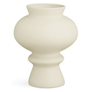 Krémově bílá keramická váza Kähler Design Kontur, výška 23 cm