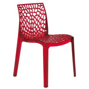 Židle GRUVYER: červená