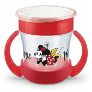 Hrneček NUK Mini magic Cup s úchyty Minnie, červený, 6 m+